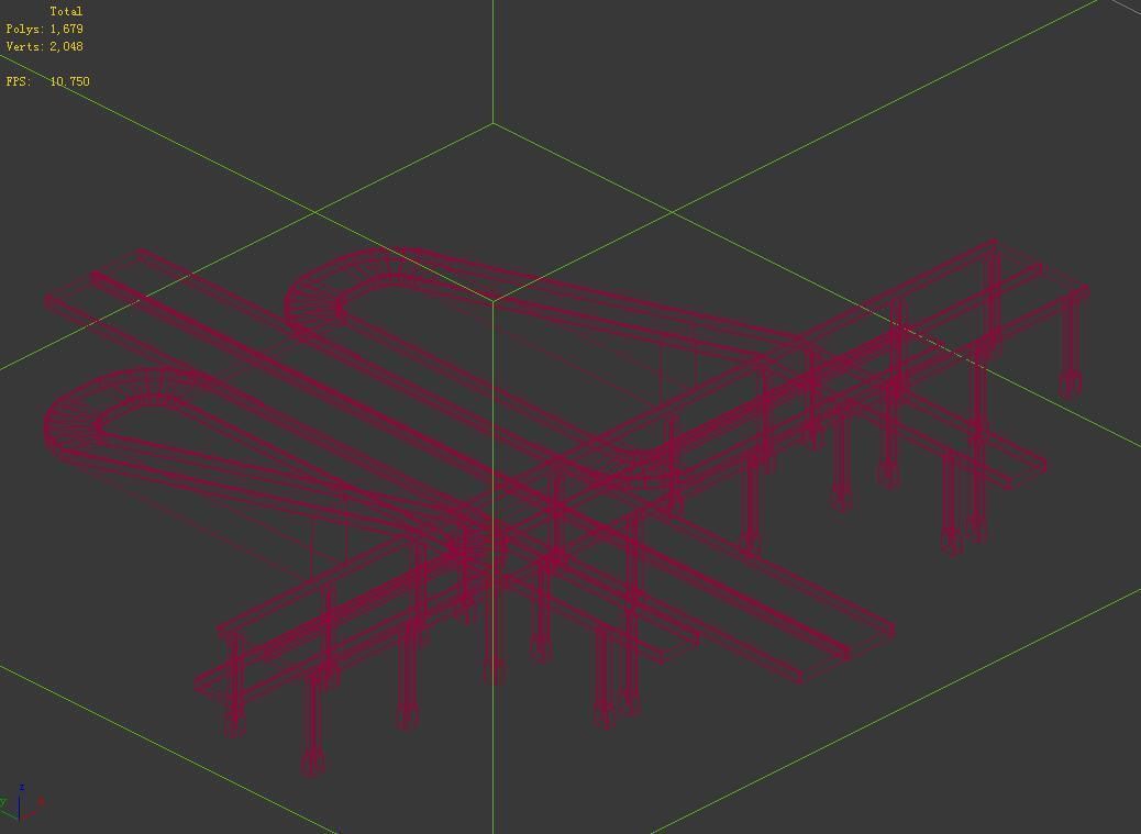 City Road - Overpass 02 3D model_2