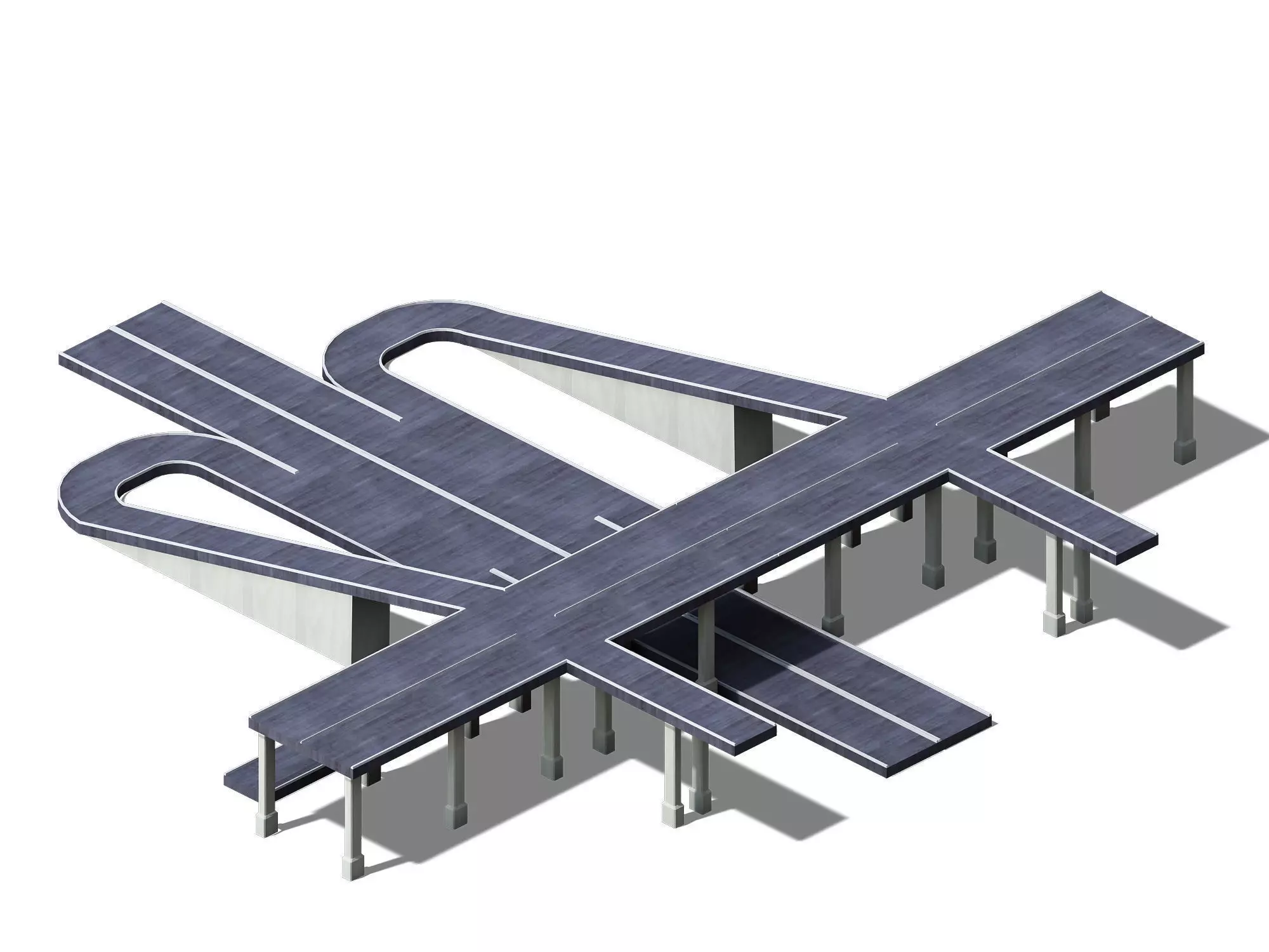 City Road - Overpass 02 3D model_0
