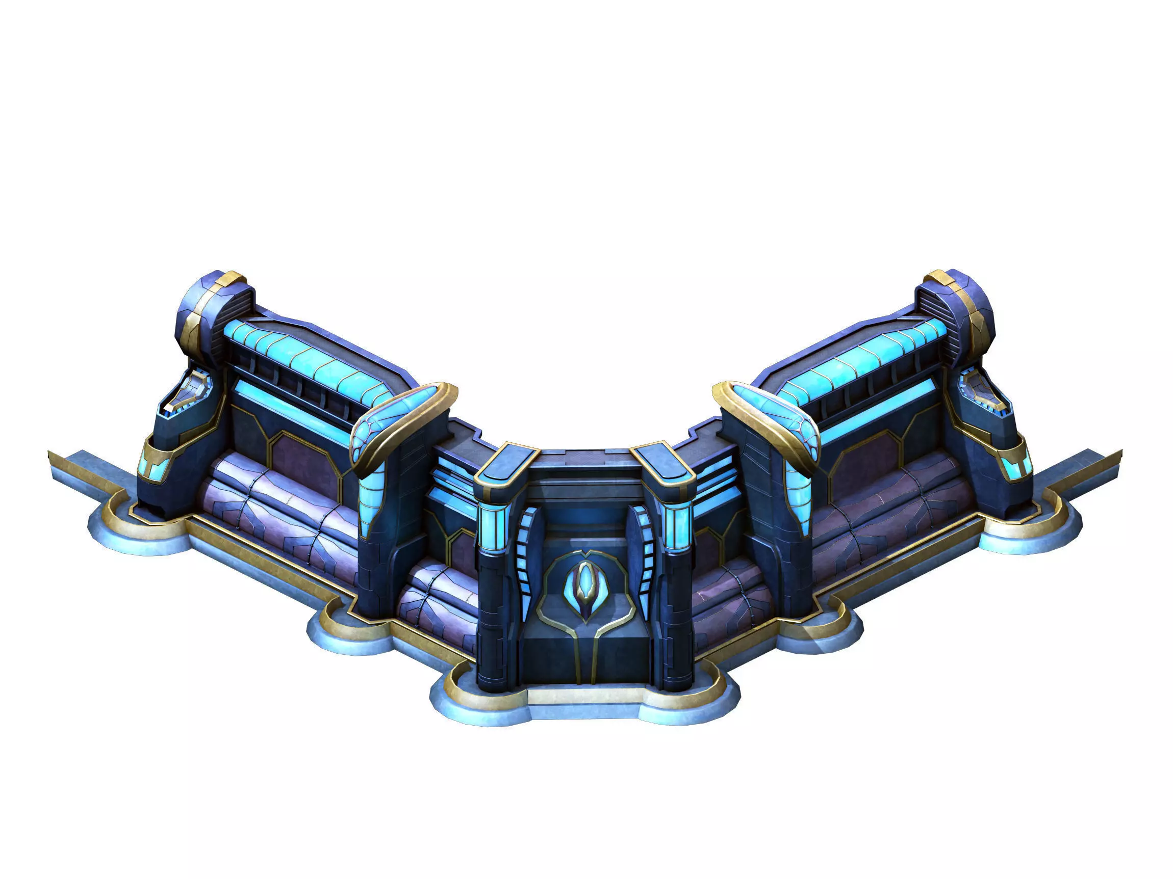 Retaining wall 02 3D model_0