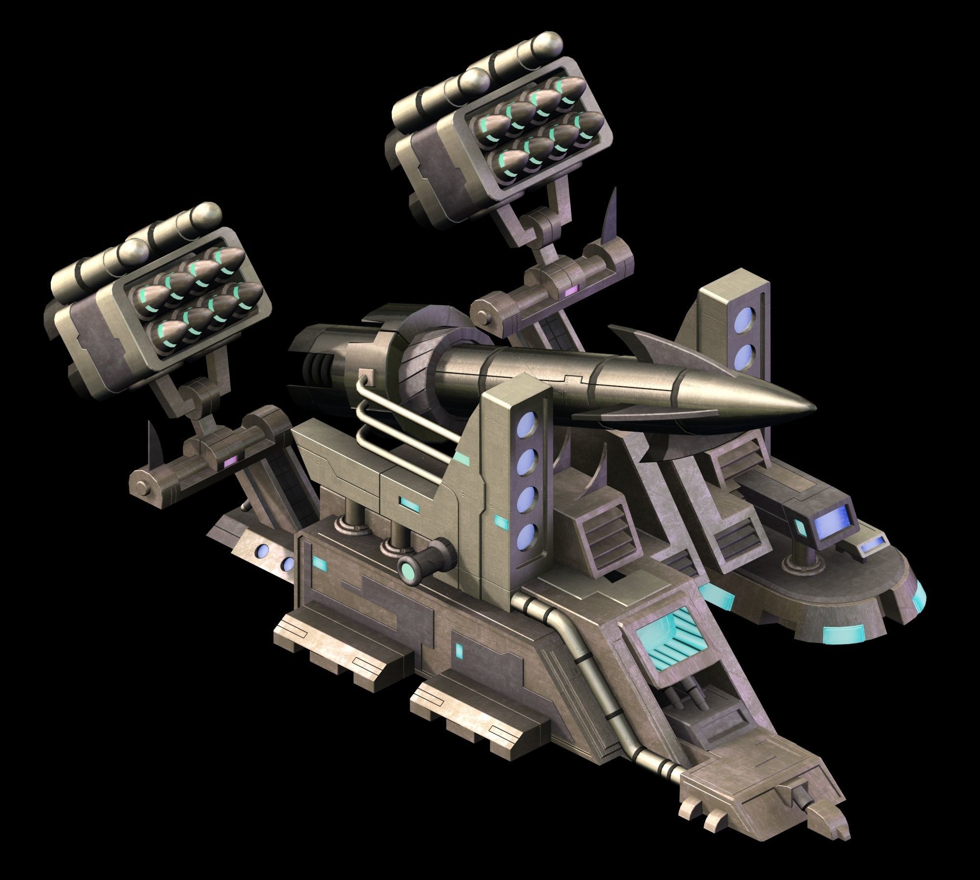 Missile Launcher - Roadblock 08 3D model_4