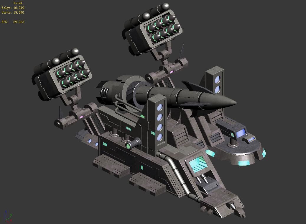 Missile Launcher - Roadblock 08 3D model_1