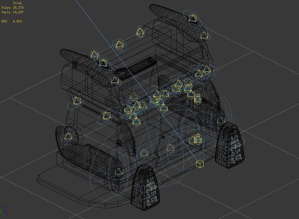 Underground entrance - door 01 3D model_2
