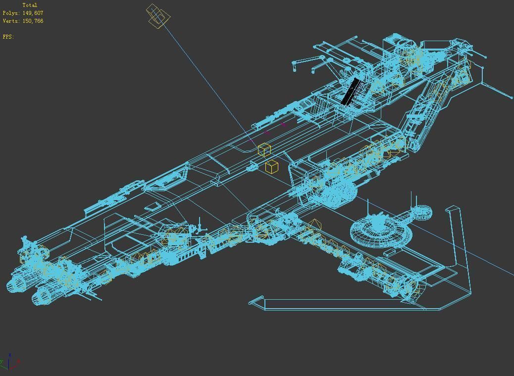Spaceship - Catapult 01 3D model_2