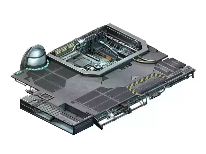 Spaceship - indoor - floor 01