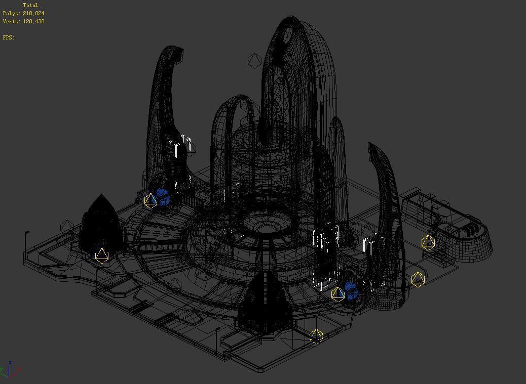 Spaceship - Endurance Module Study 03 3D model_1