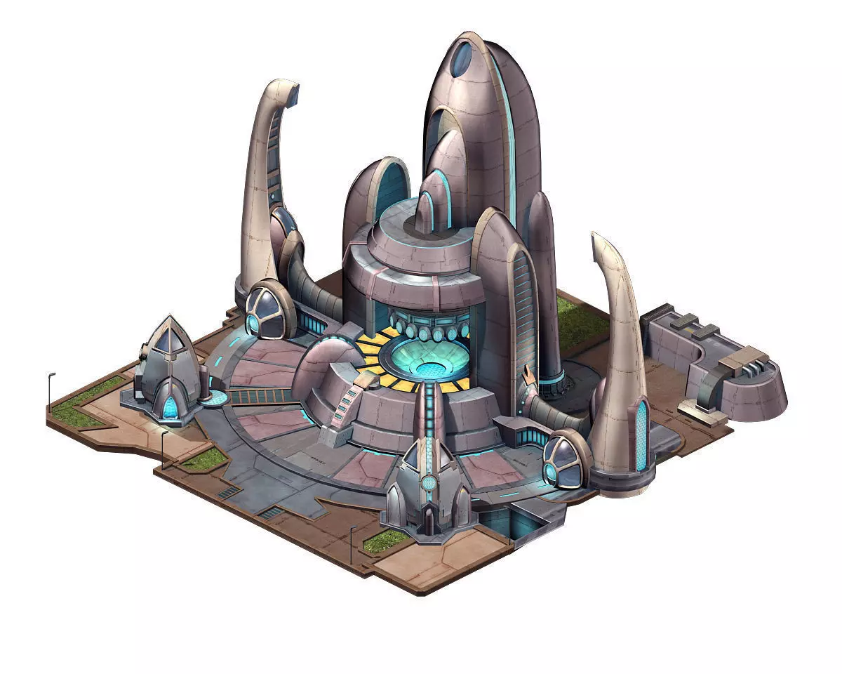 Spaceship - Endurance Module Study 03 3D model_0