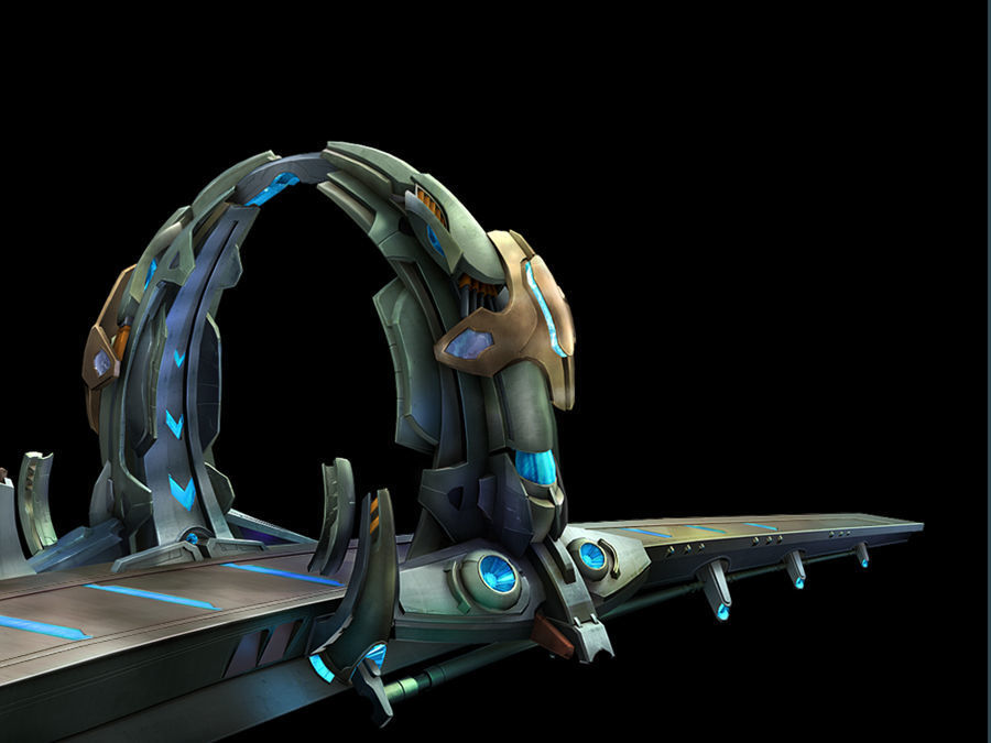 Spaceship - landing 3D model_3