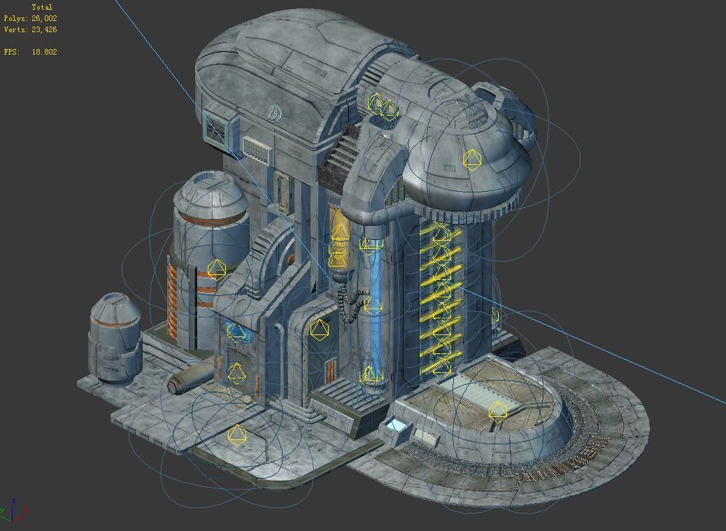 Functional mechanical object 01 3D model_2