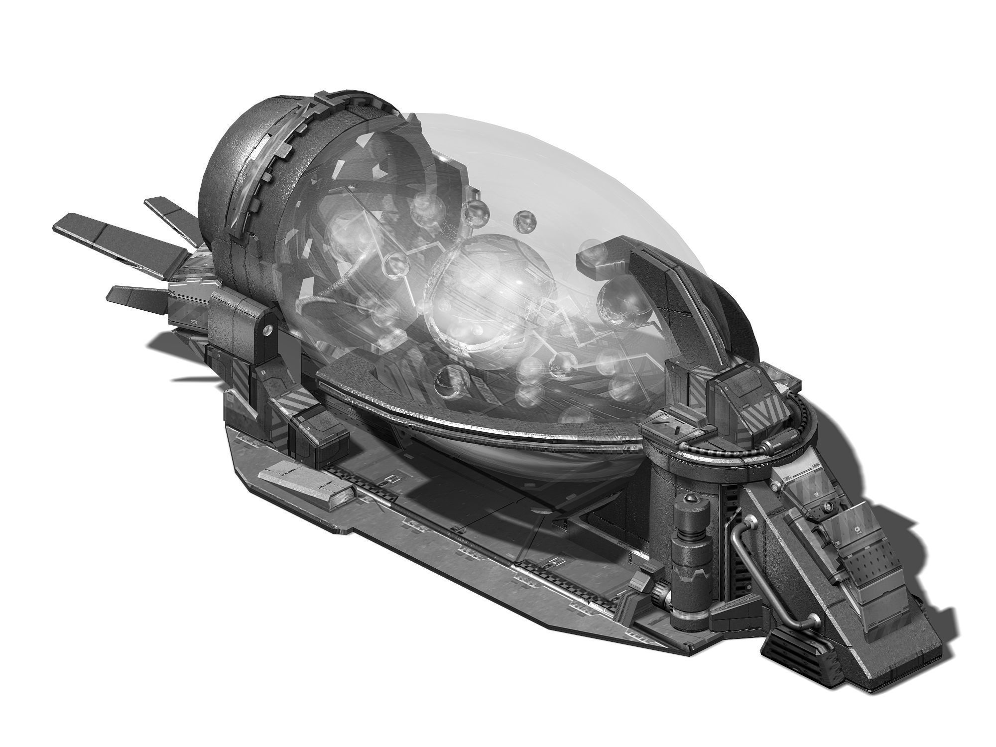 Functional mechanical object - conveyor 3D model_3