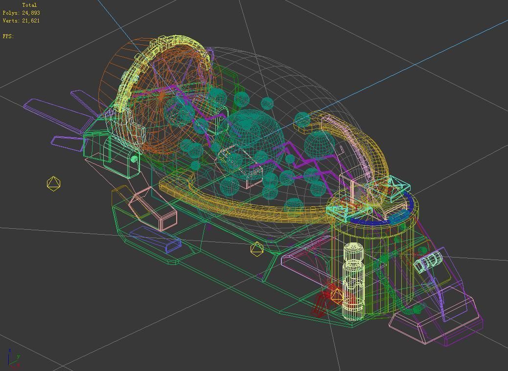 Functional mechanical object - conveyor 3D model_2