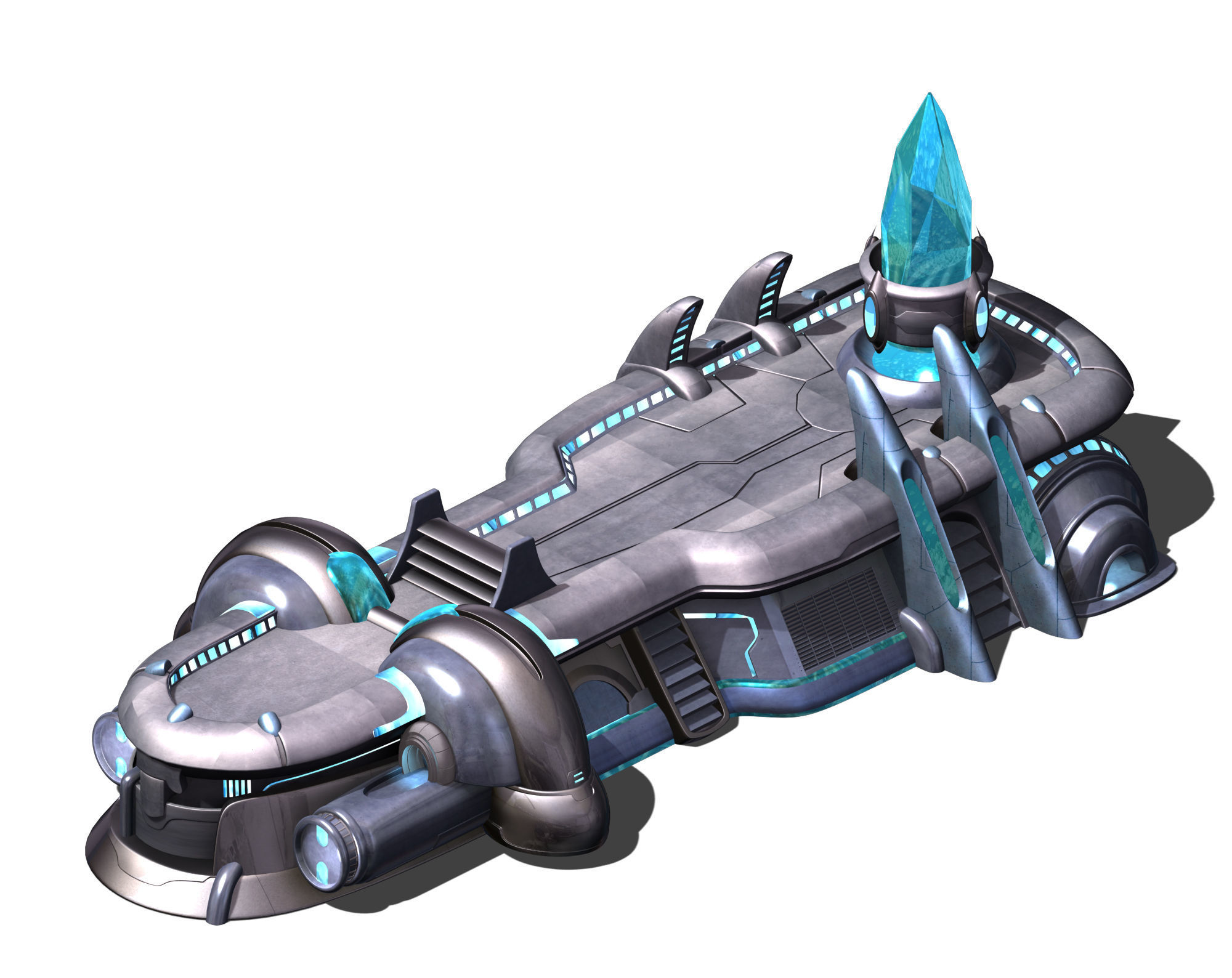 Machine-war-coal cargo 3D model_1