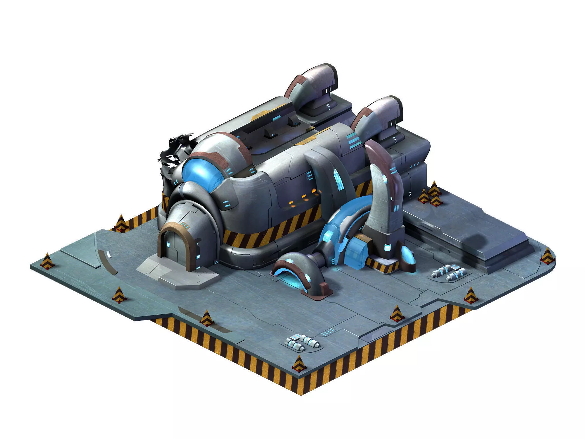 Machine-war-coal cargo 3D model_0