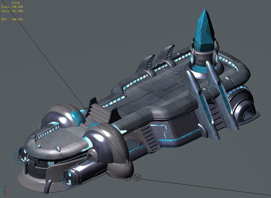 Machine-war-coal cargo 3D model_3