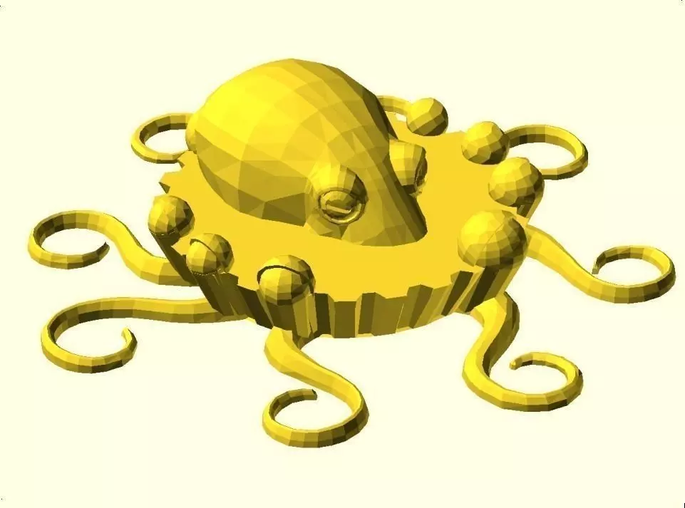 Octopie and mash up Free 3D print model