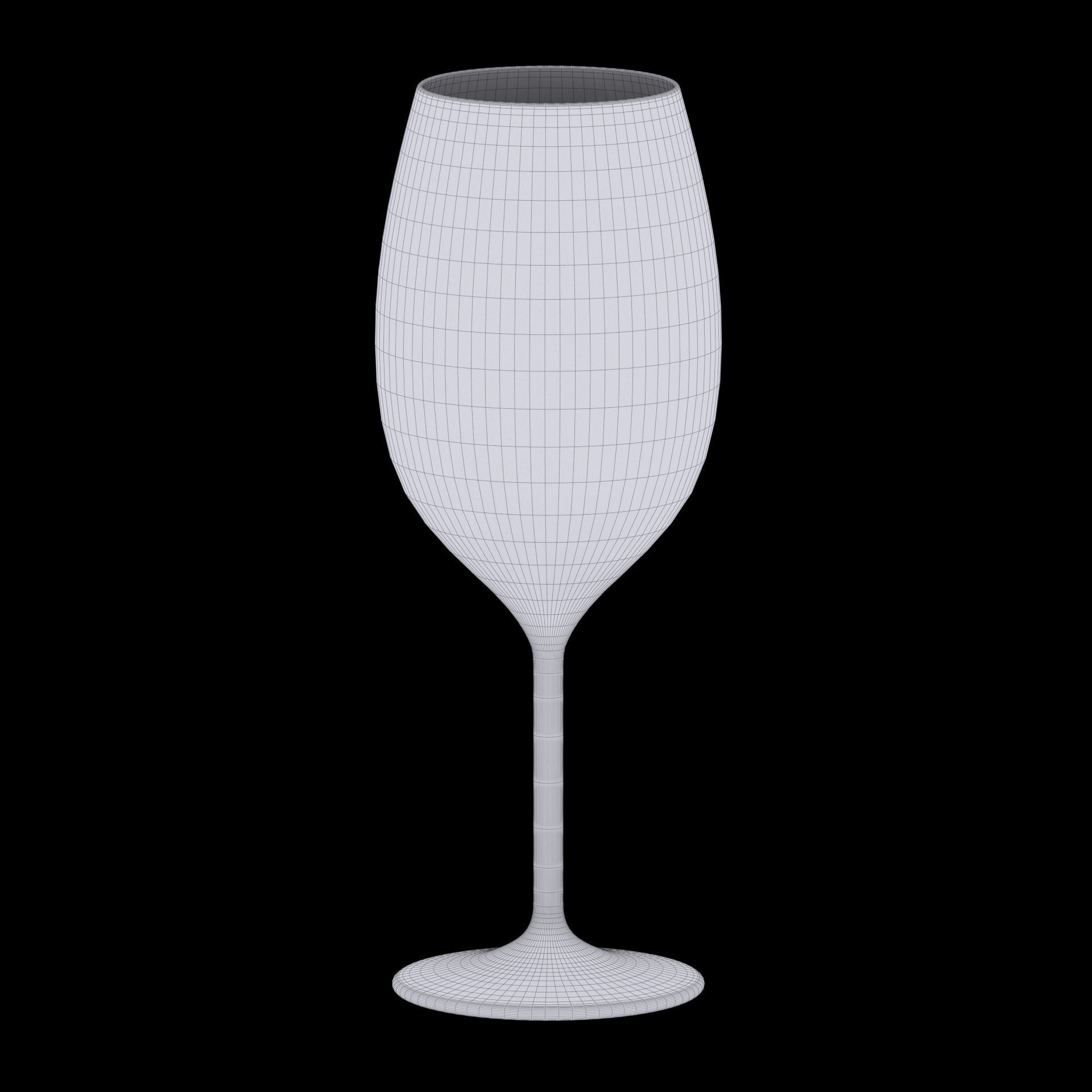 Red Wine Glass 3D model_18