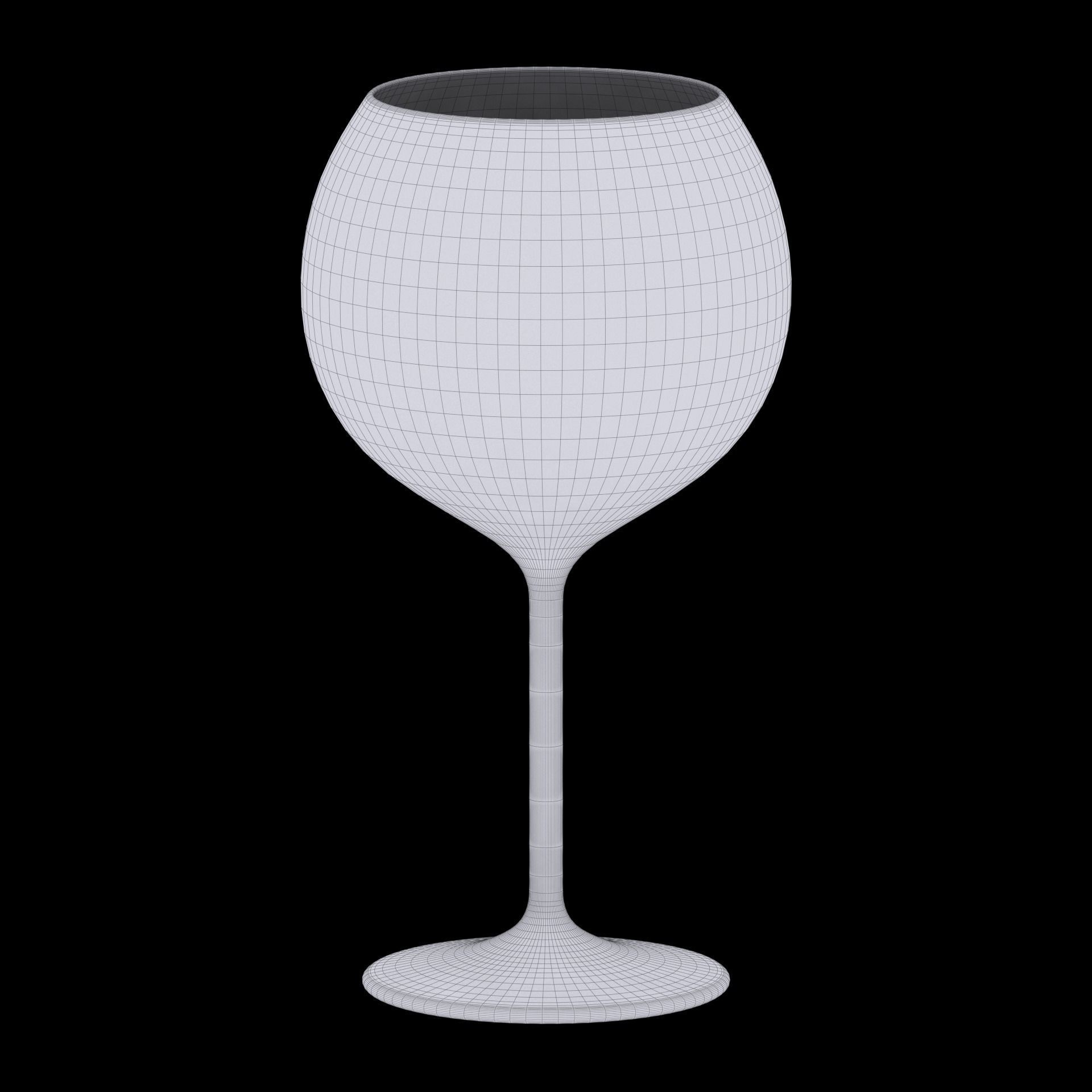Red Wine Glass 3D model_20