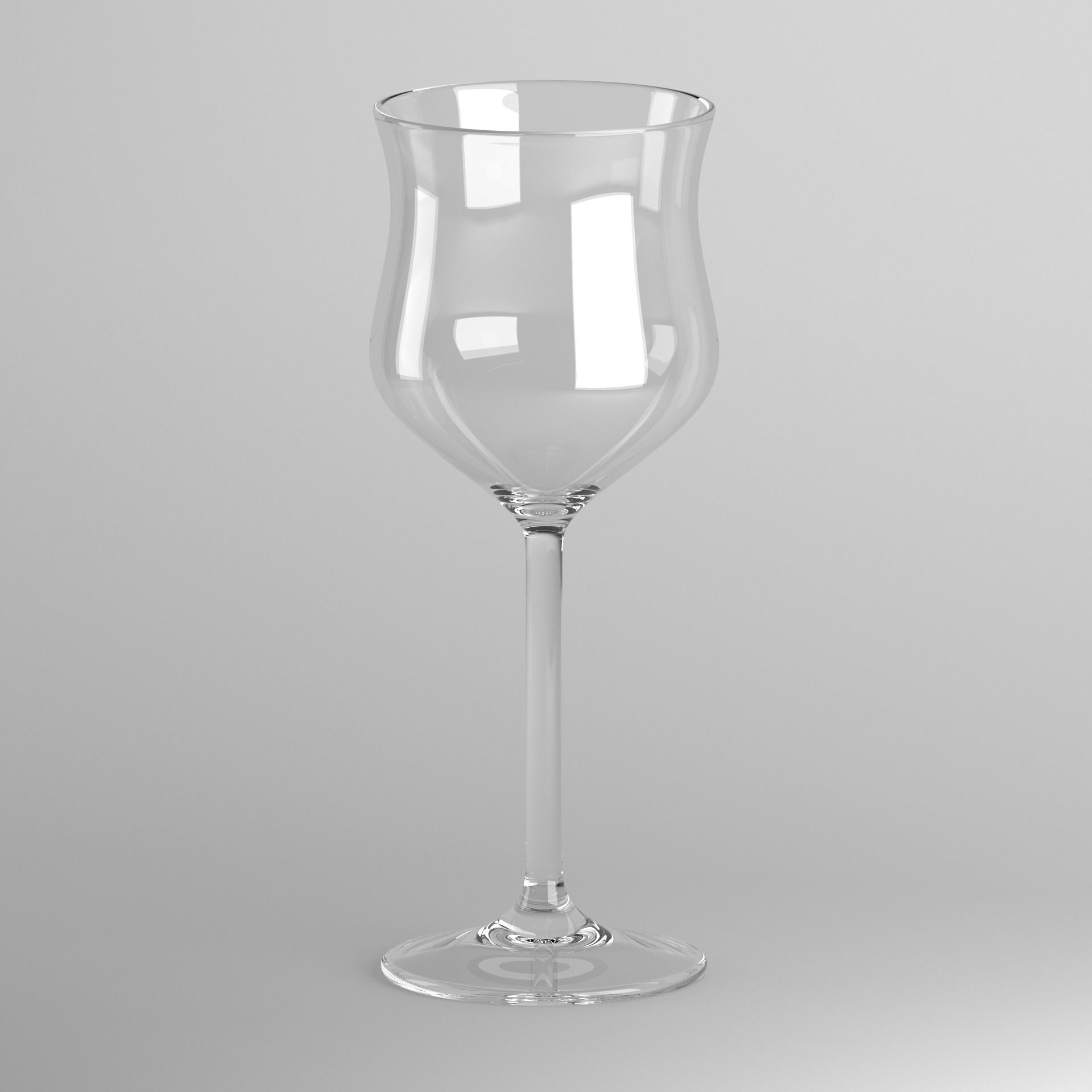 Red Wine Glass 3D model_13