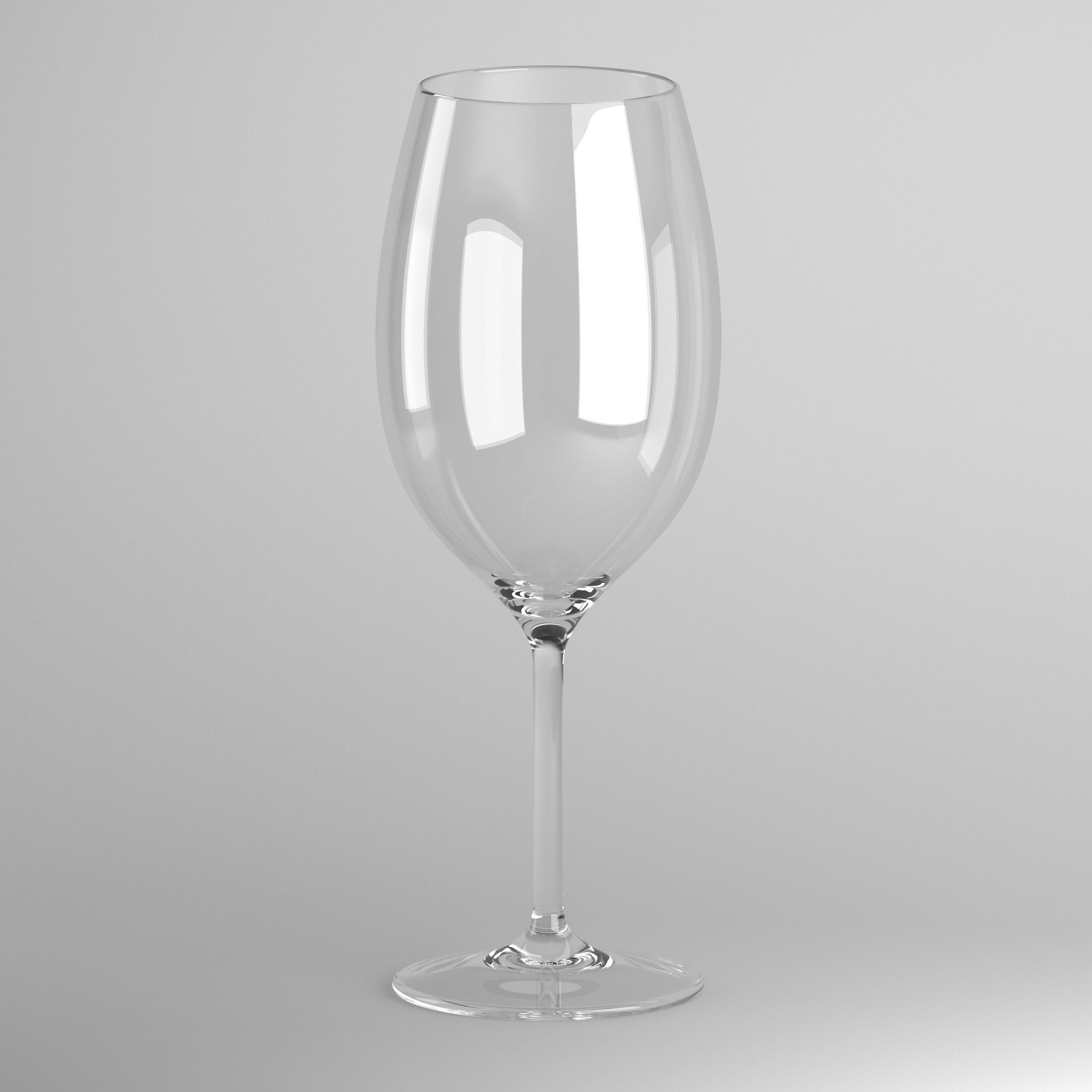 Red Wine Glass 3D model_10