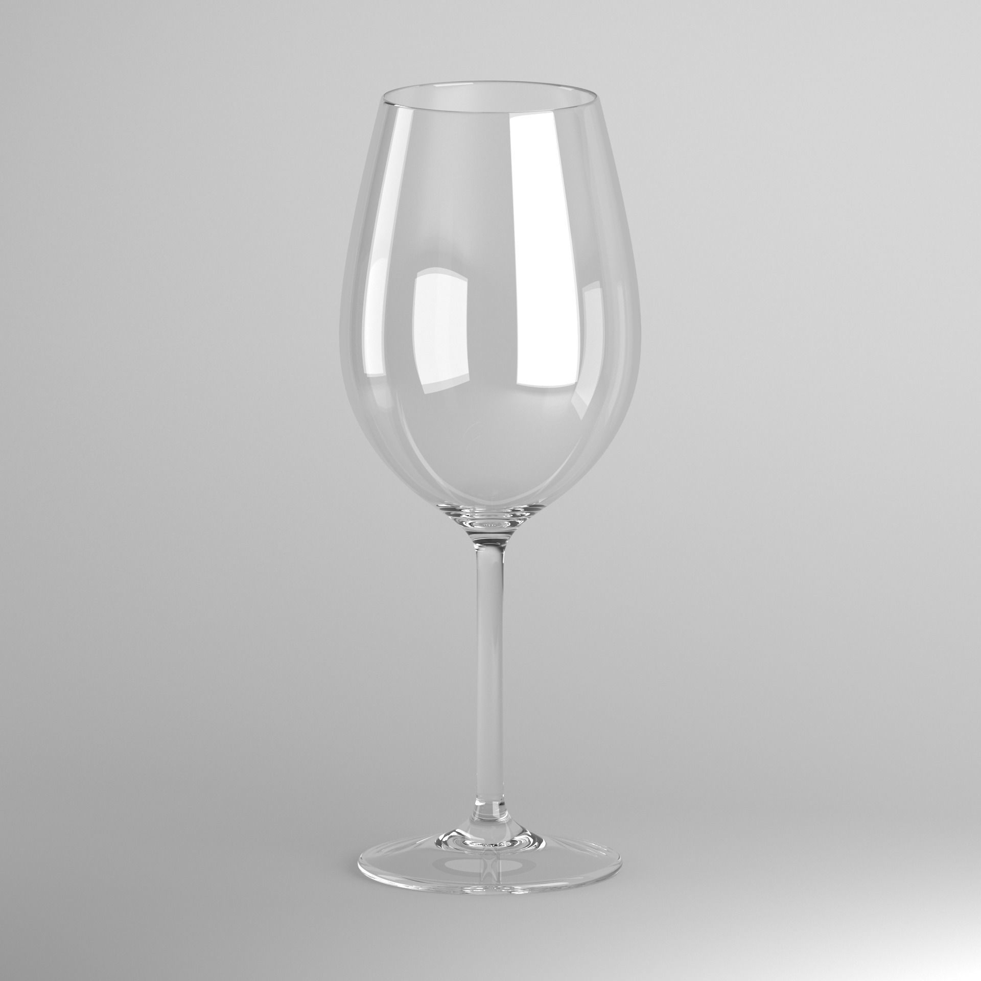 Red Wine Glass 3D model_9