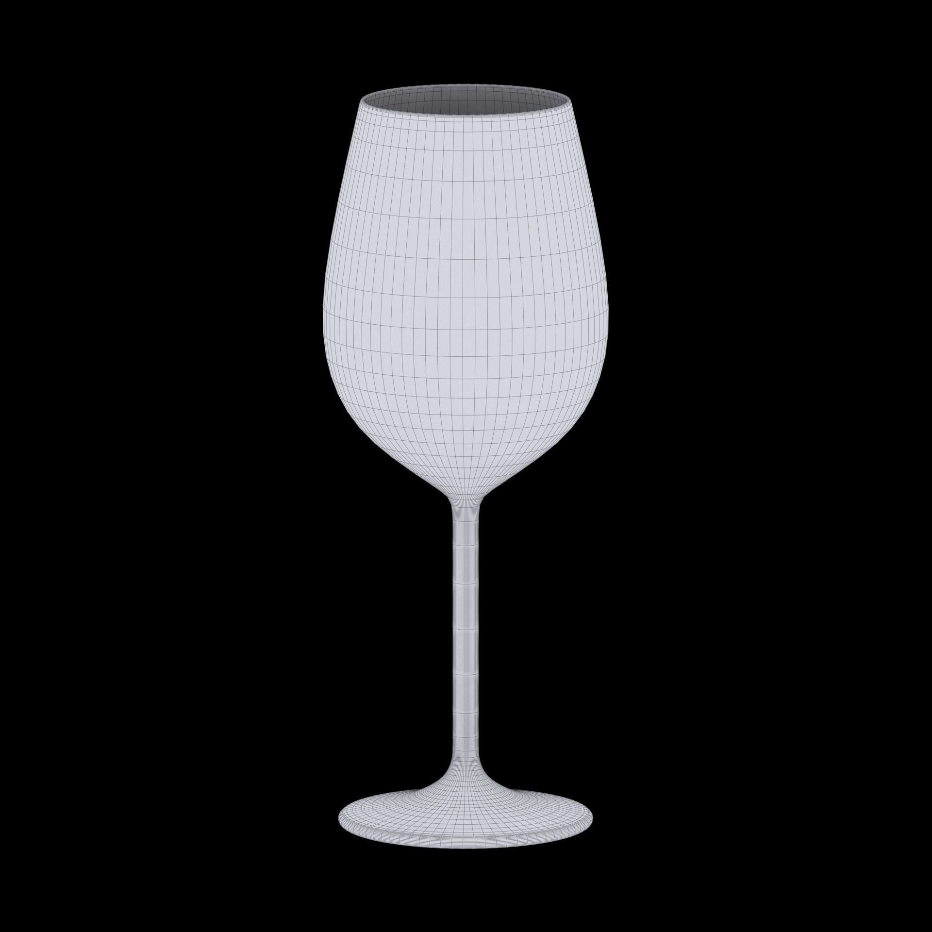 Red Wine Glass 3D model_17