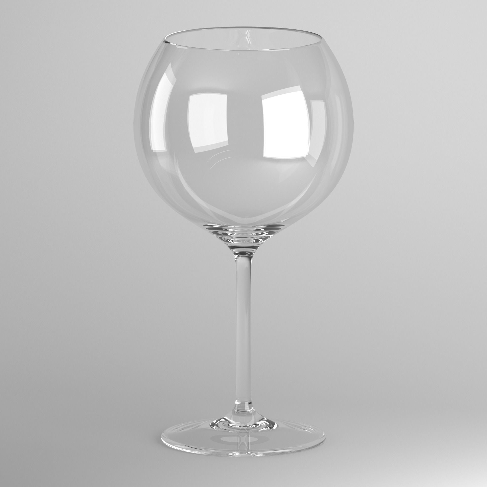 Red Wine Glass 3D model_14