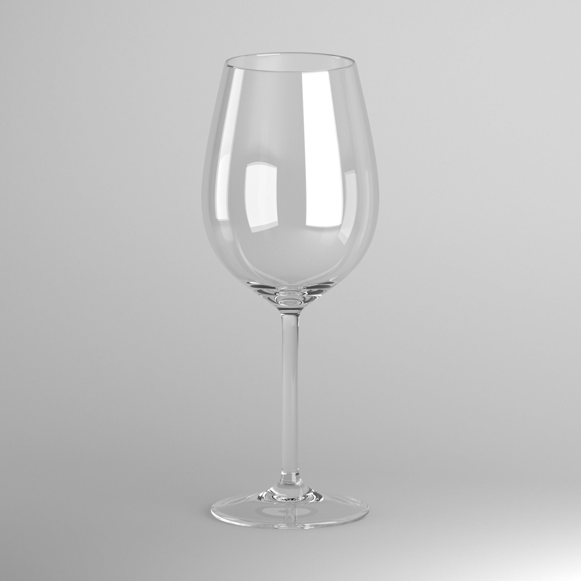 Red Wine Glass 3D model_12