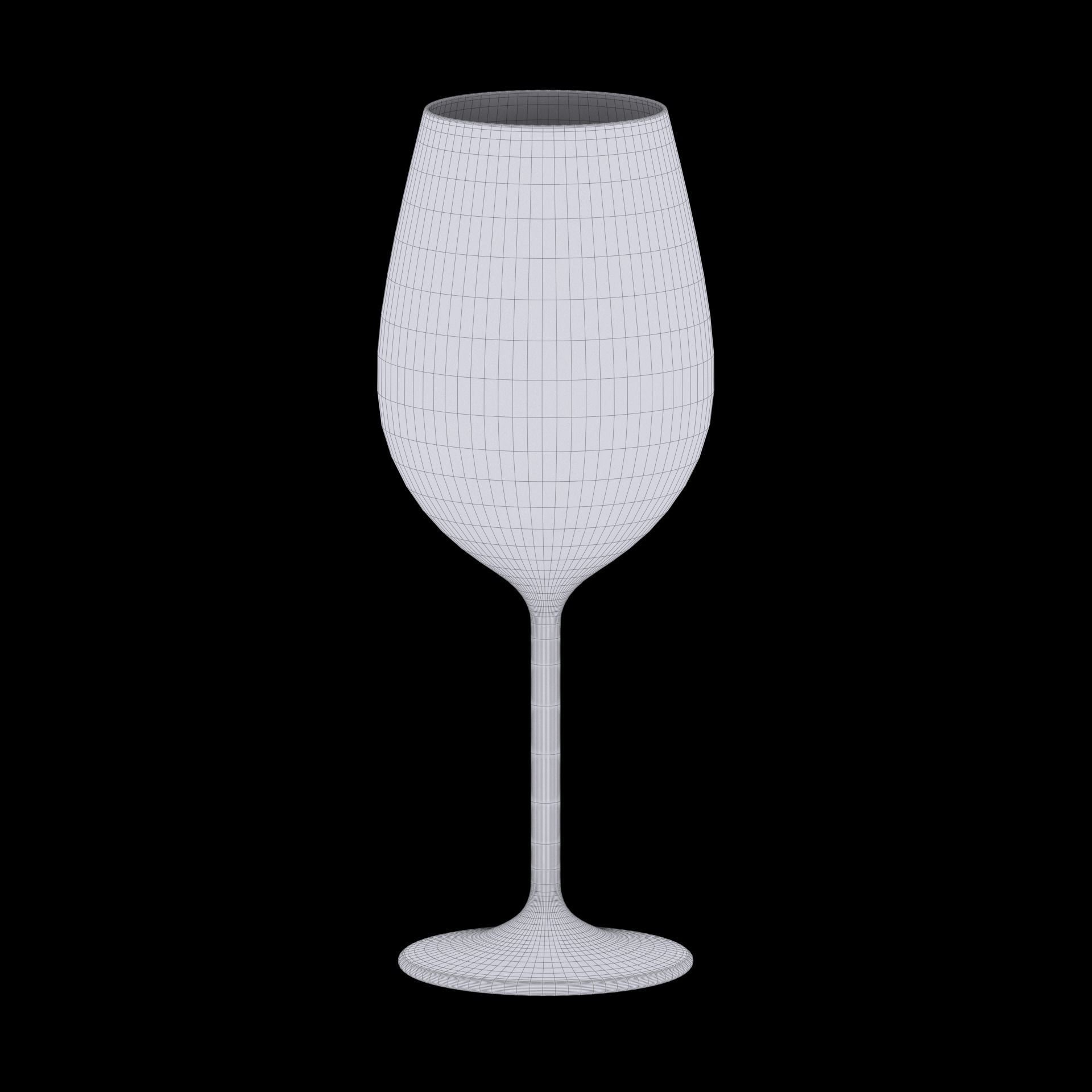 Red Wine Glass 3D model_15