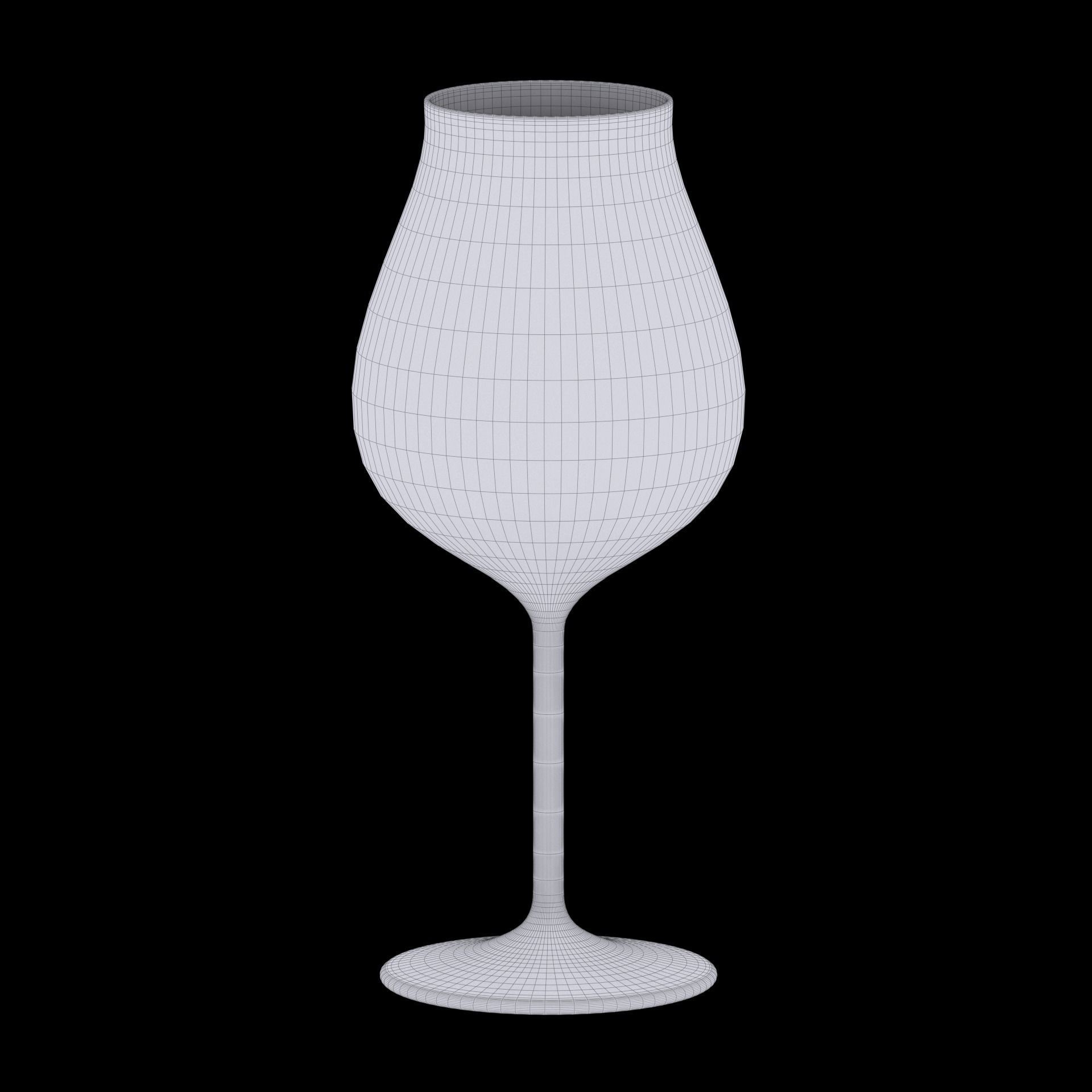 Red Wine Glass 3D model_19