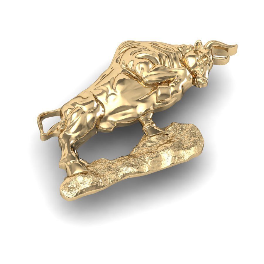   Bull relief  3D print model_2