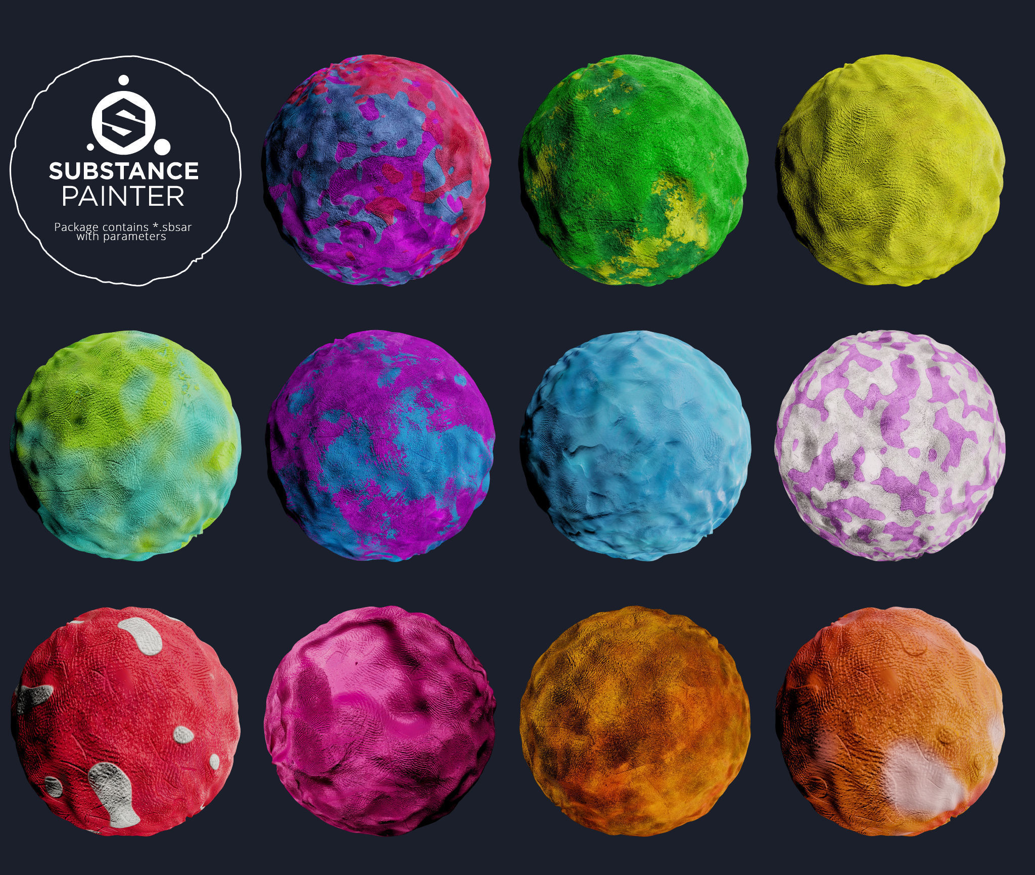 High Poly Magic Forest In the Plasticine World LODs Low-poly 3D model_18