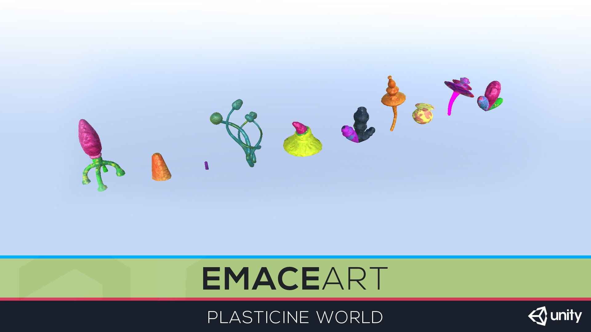 High Poly Magic Forest In the Plasticine World LODs Low-poly 3D model_41