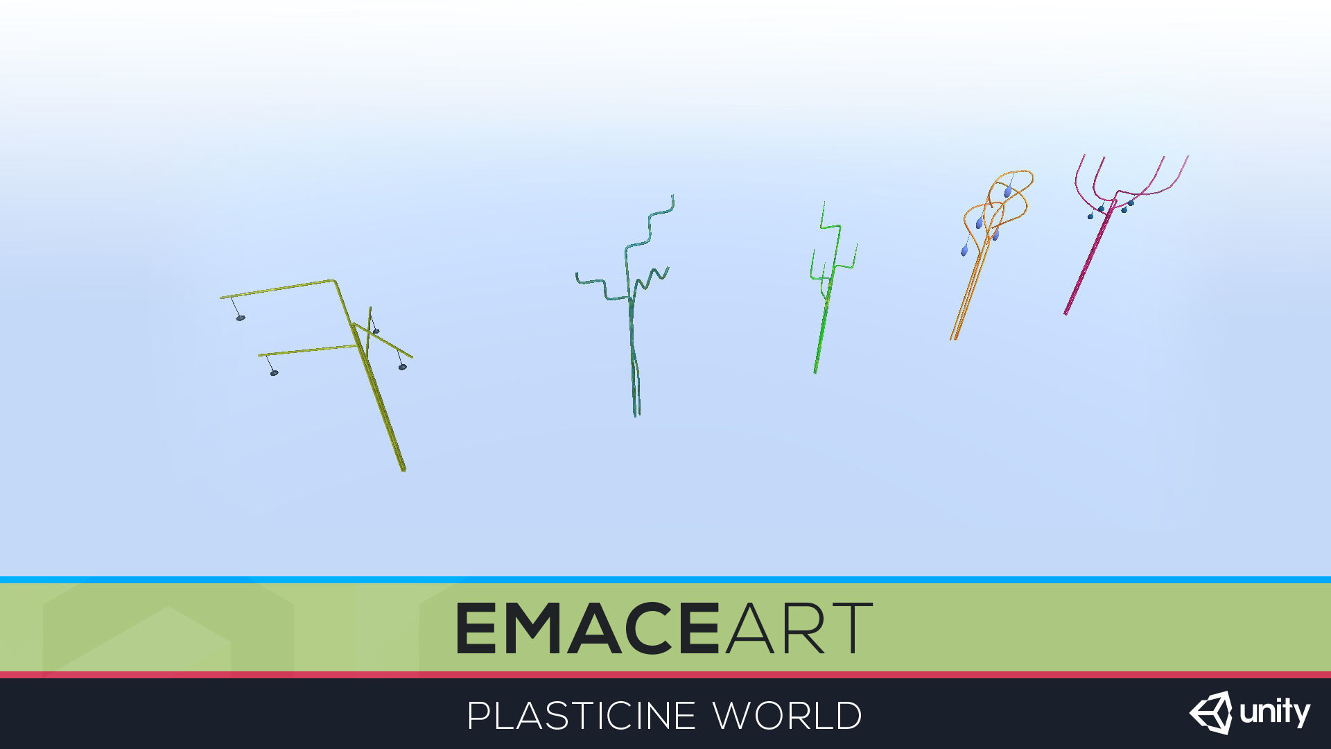 High Poly Magic Forest In the Plasticine World LODs Low-poly 3D model_33