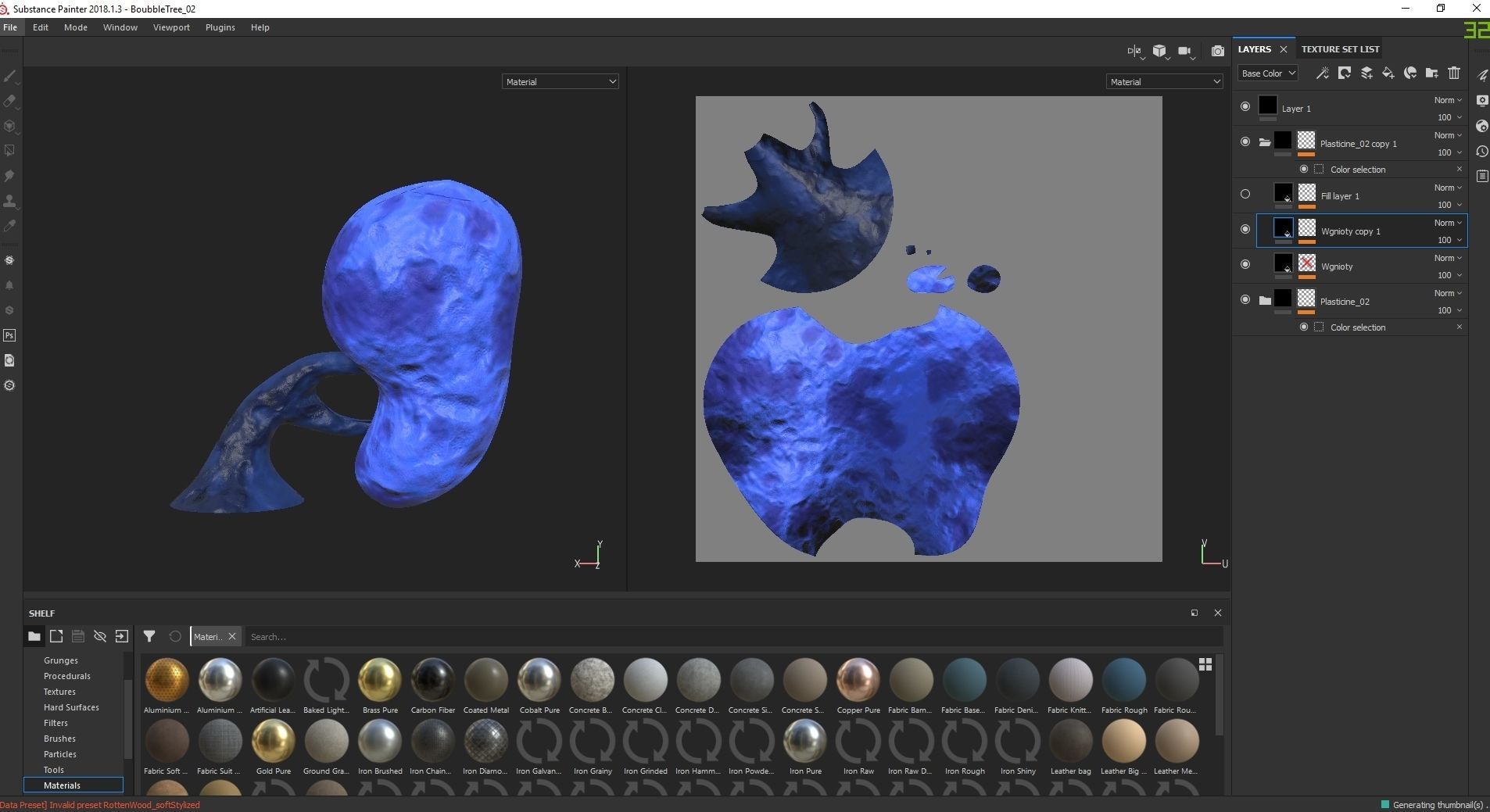 High Poly Magic Forest In the Plasticine World LODs Low-poly 3D model_60
