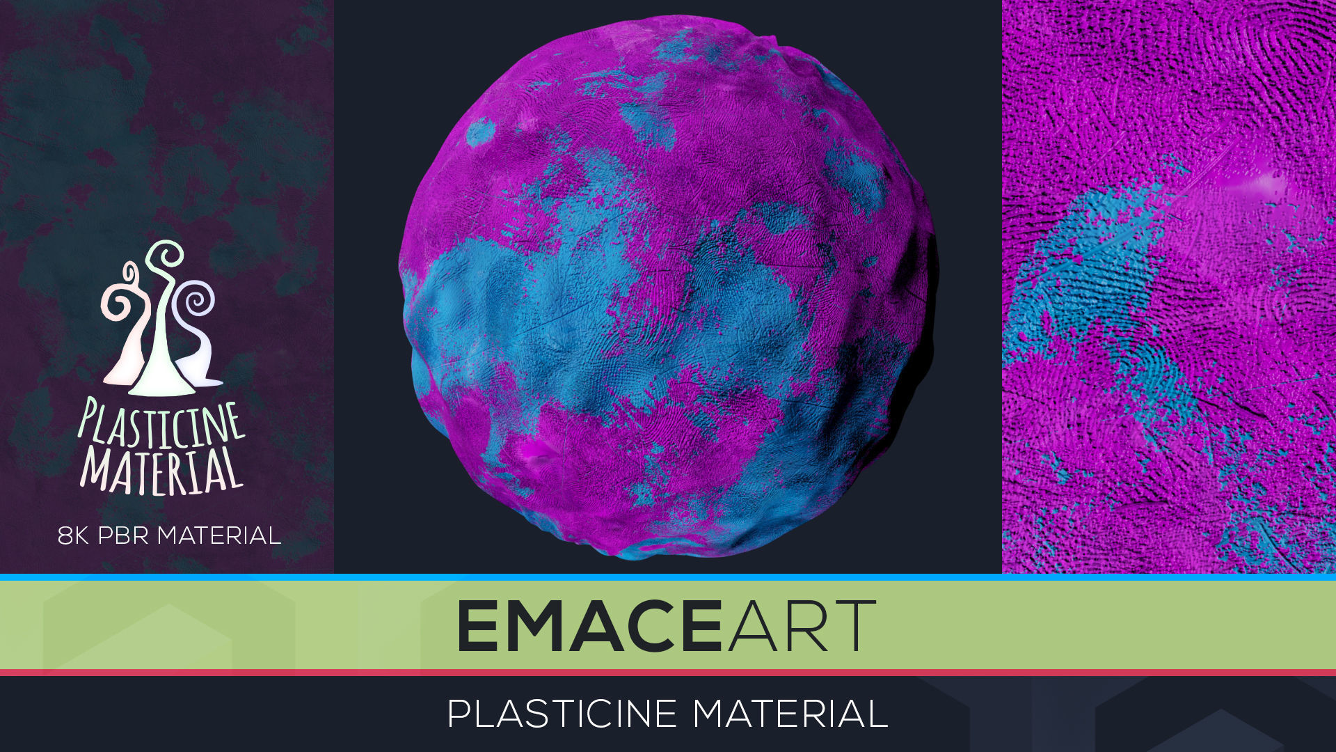 High Poly Magic Forest In the Plasticine World LODs Low-poly 3D model_113