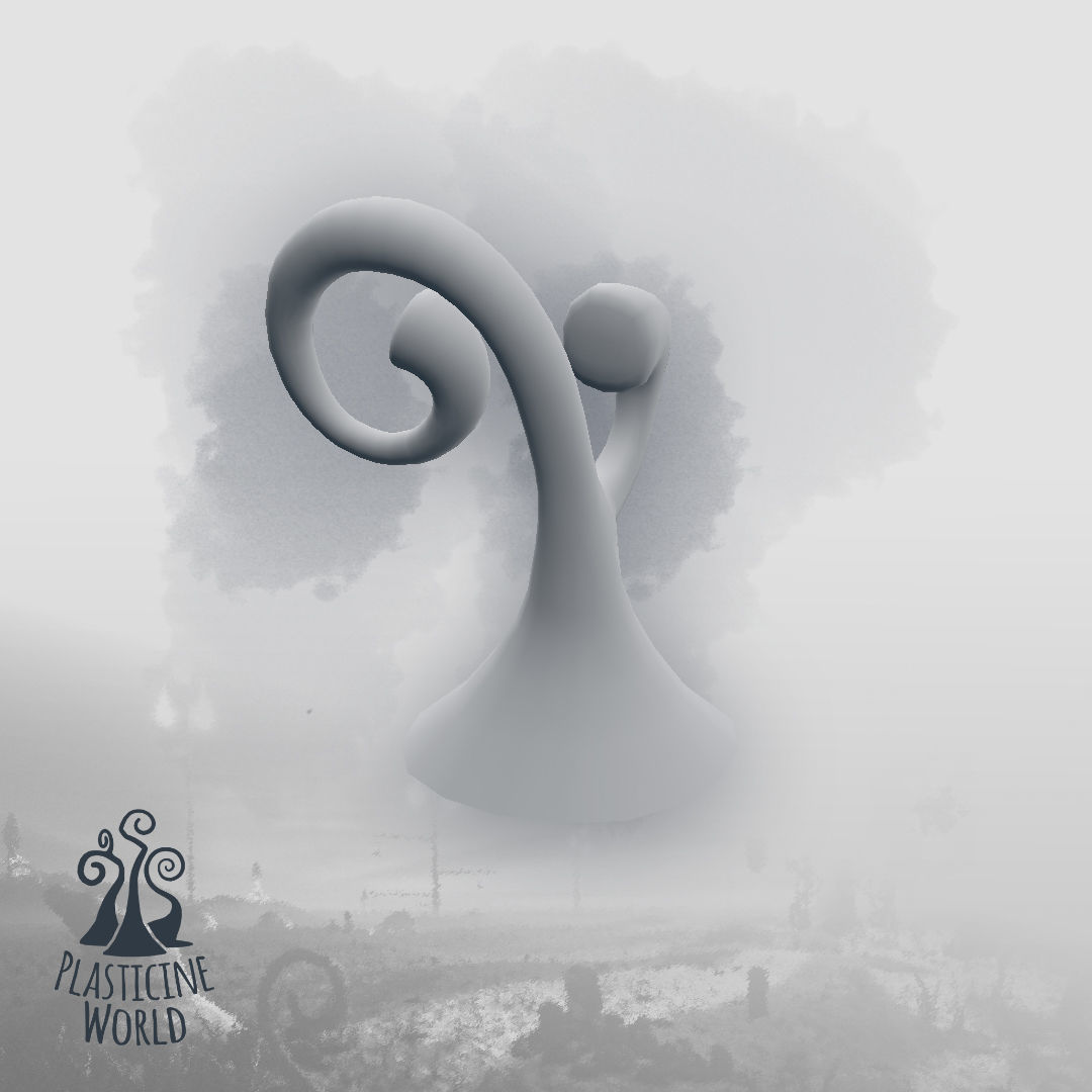 High Poly Magic Forest In the Plasticine World LODs Low-poly 3D model_76