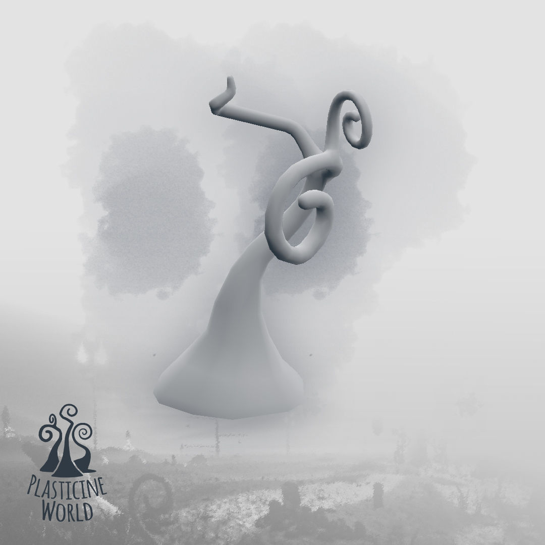 High Poly Magic Forest In the Plasticine World LODs Low-poly 3D model_67