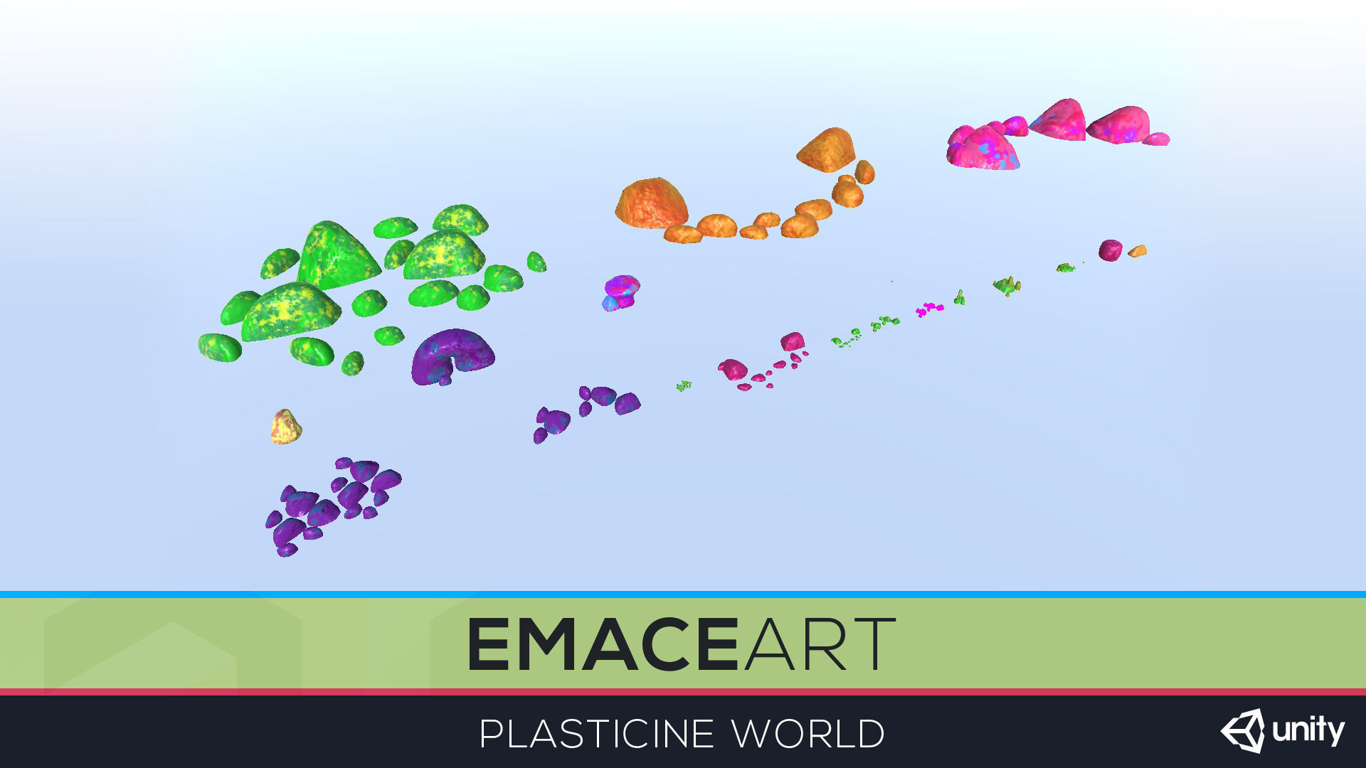 High Poly Magic Forest In the Plasticine World LODs Low-poly 3D model_40