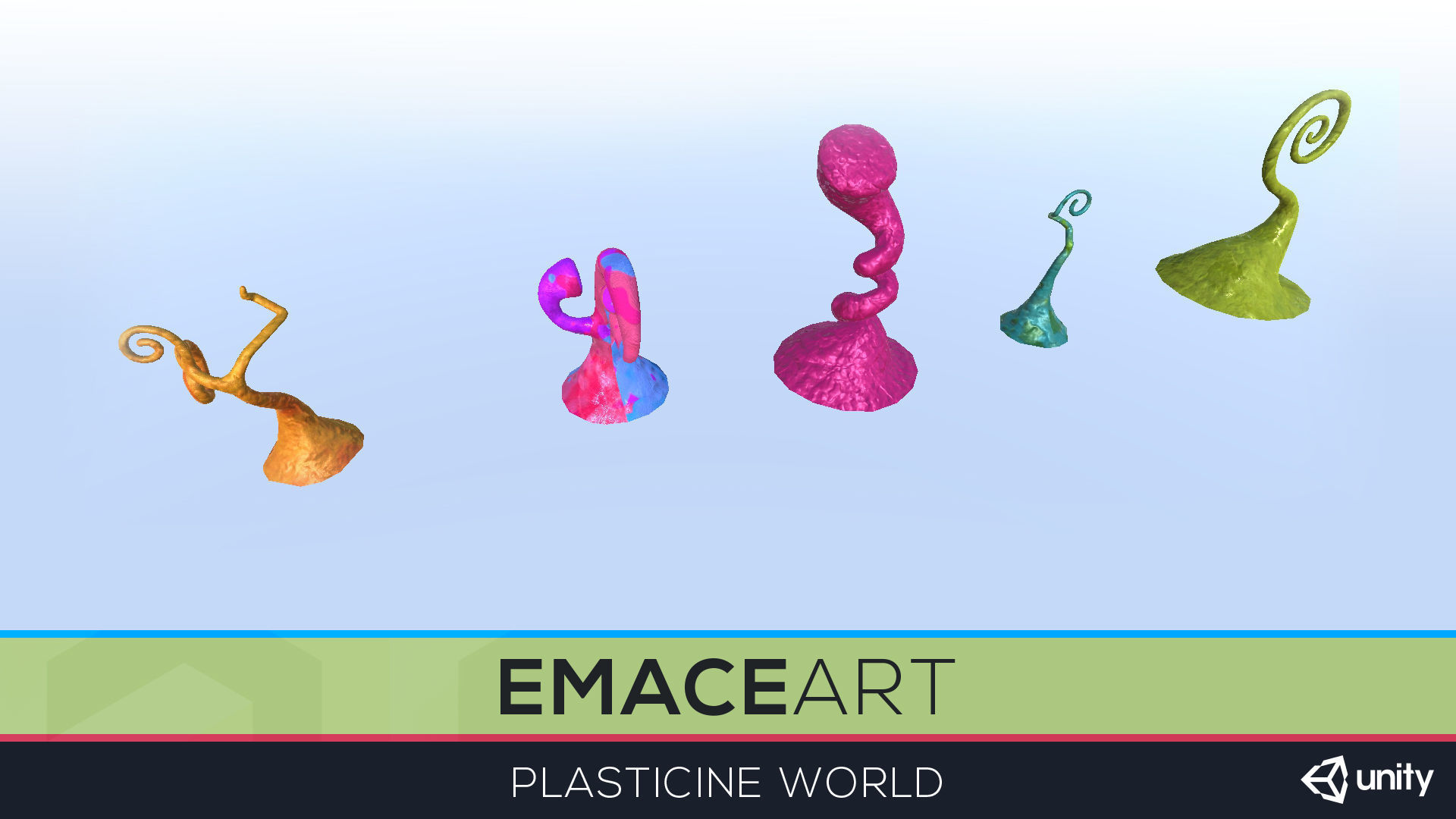 High Poly Magic Forest In the Plasticine World LODs Low-poly 3D model_44