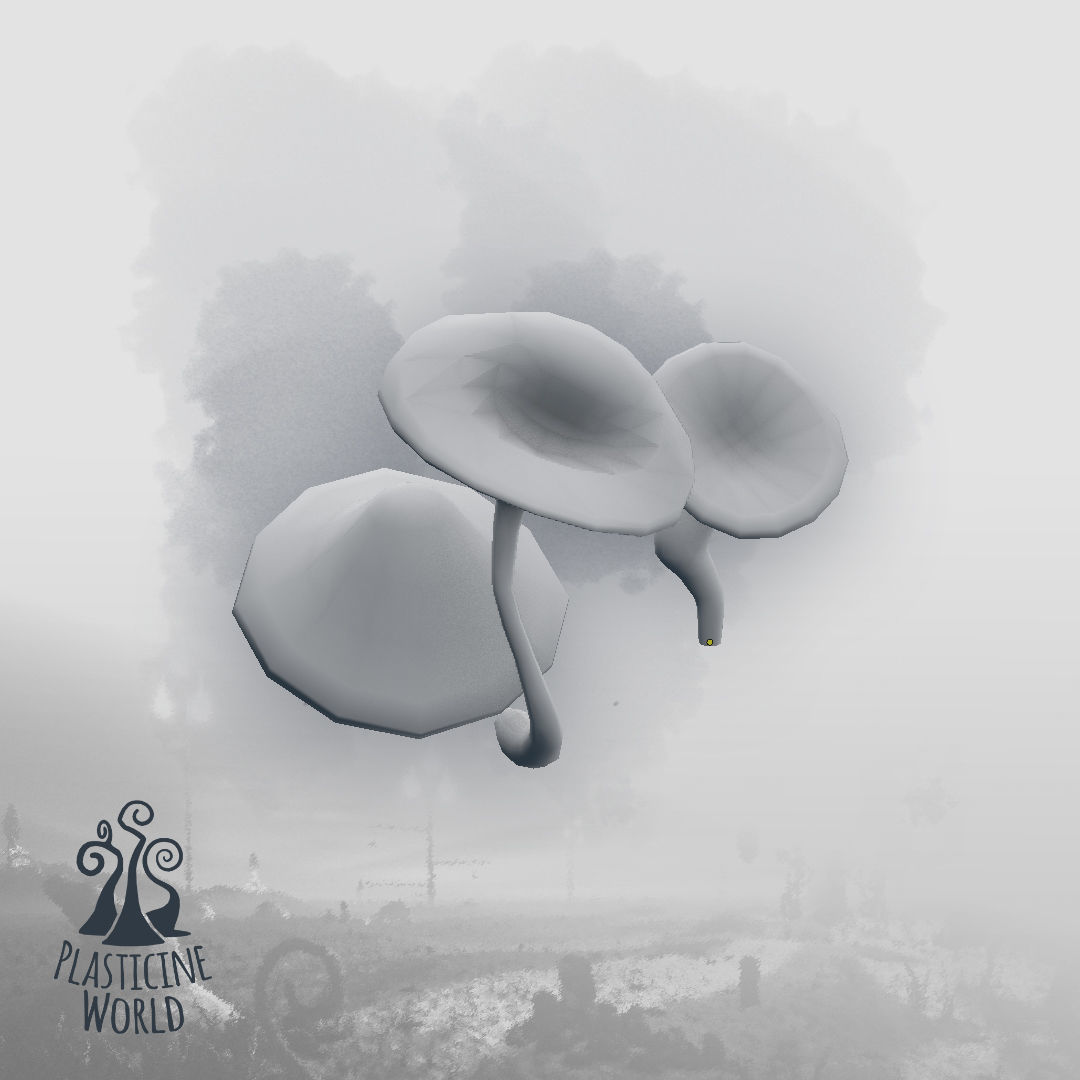High Poly Magic Forest In the Plasticine World LODs Low-poly 3D model_125