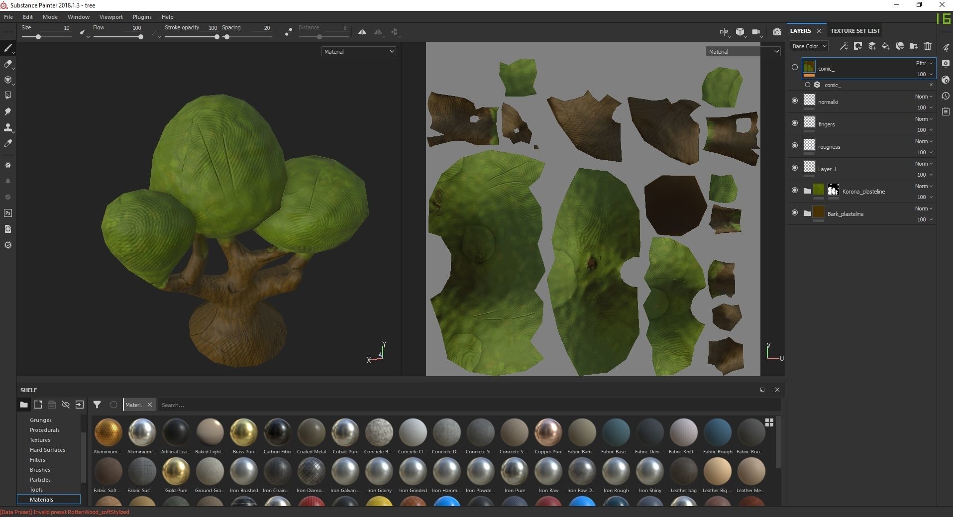 High Poly Magic Forest In the Plasticine World LODs Low-poly 3D model_25