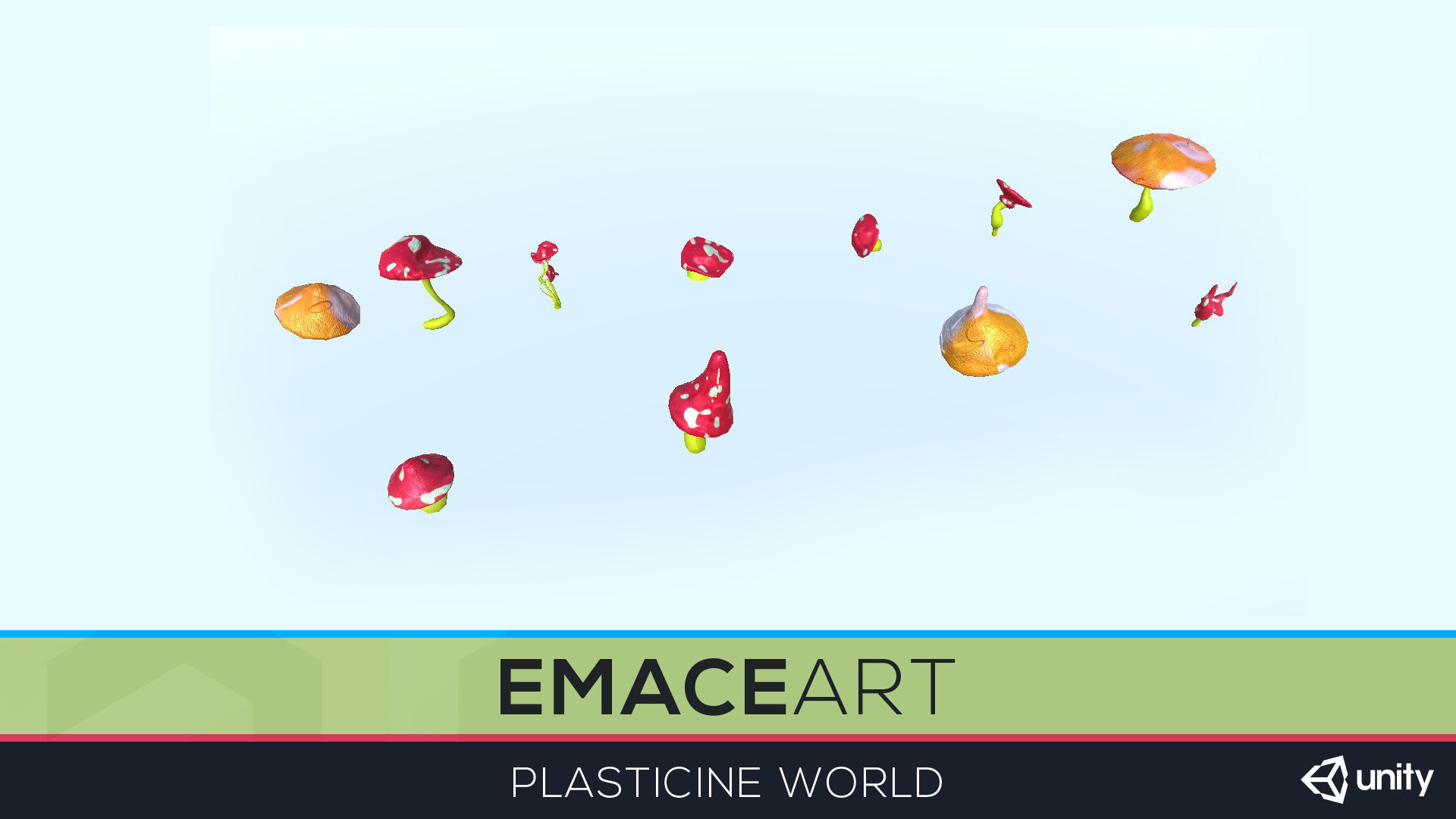 High Poly Magic Forest In the Plasticine World LODs Low-poly 3D model_35