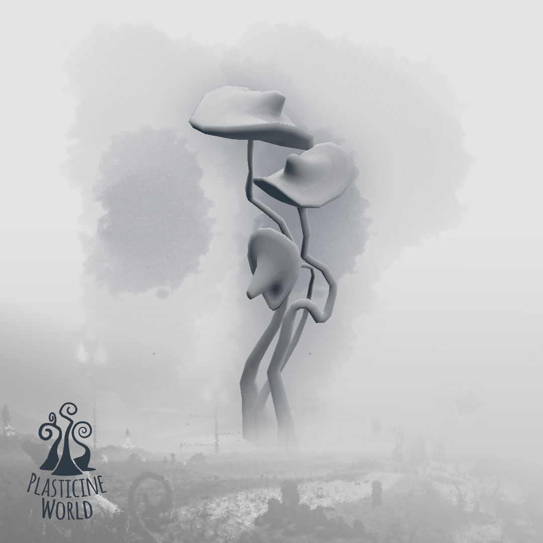 High Poly Magic Forest In the Plasticine World LODs Low-poly 3D model_106