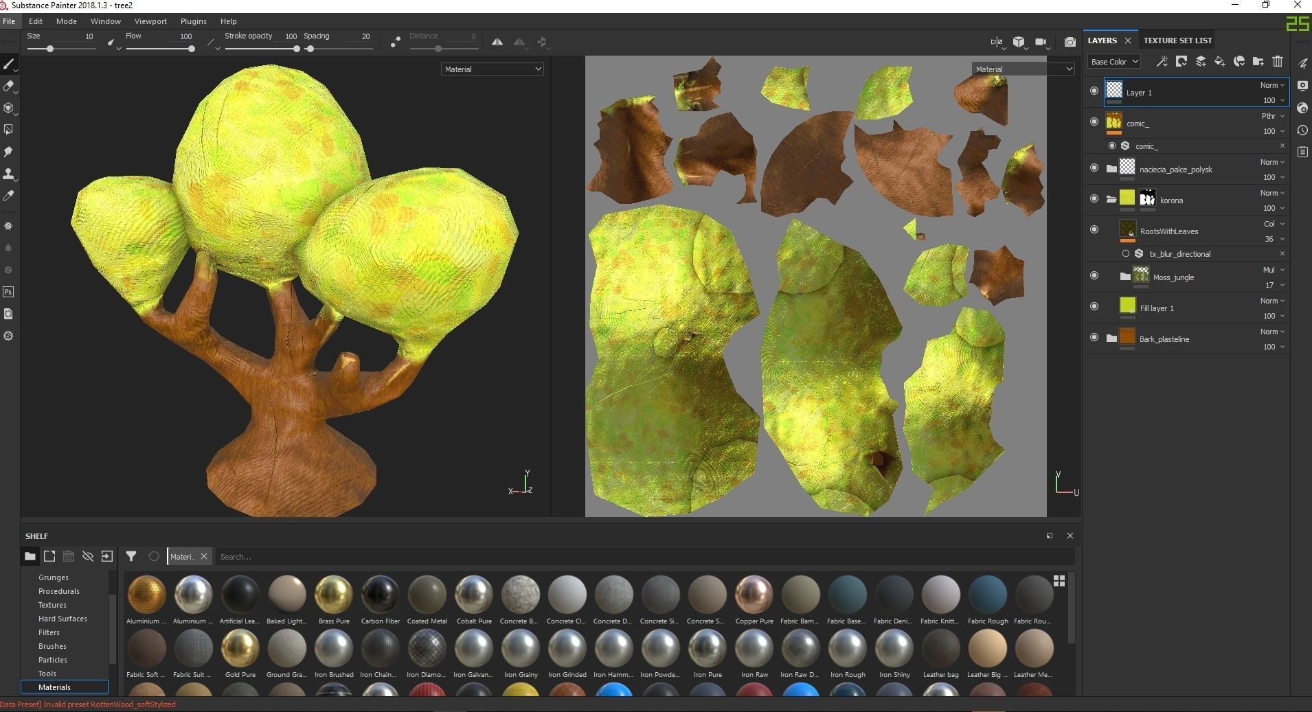 High Poly Magic Forest In the Plasticine World LODs Low-poly 3D model_121