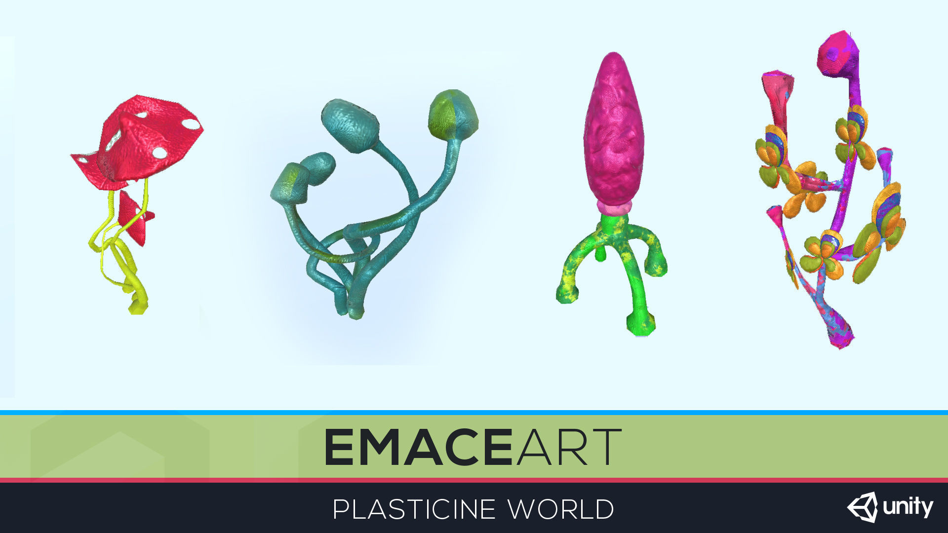 High Poly Magic Forest In the Plasticine World LODs Low-poly 3D model_56