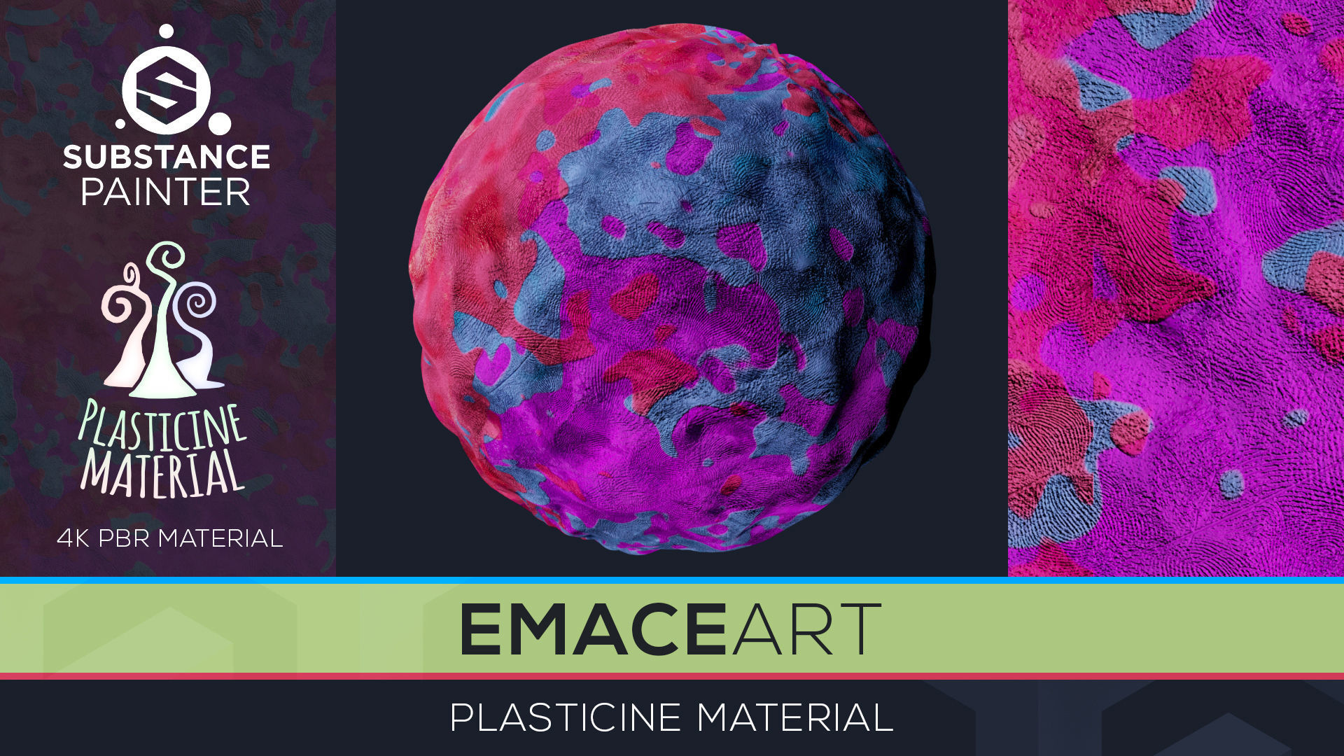 High Poly Magic Forest In the Plasticine World LODs Low-poly 3D model_107