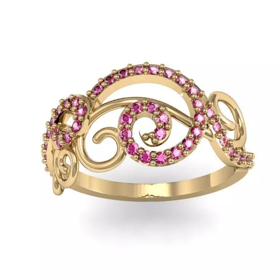 fashion right hand ring 3D print model