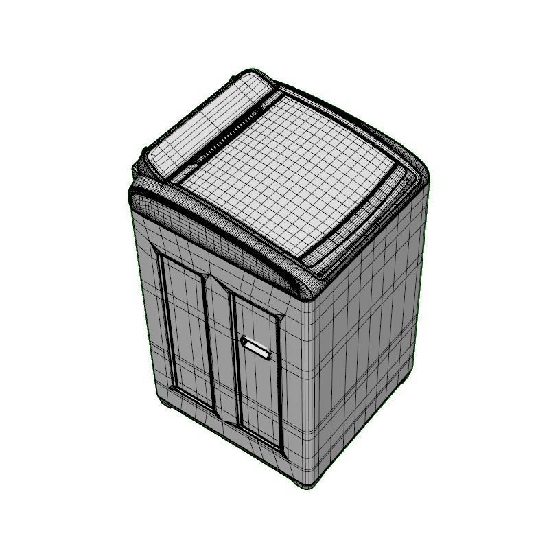 WASHING MACHINE TOP LOADING  6 2KG SW DEEP CLEAN WINE 3D model_11