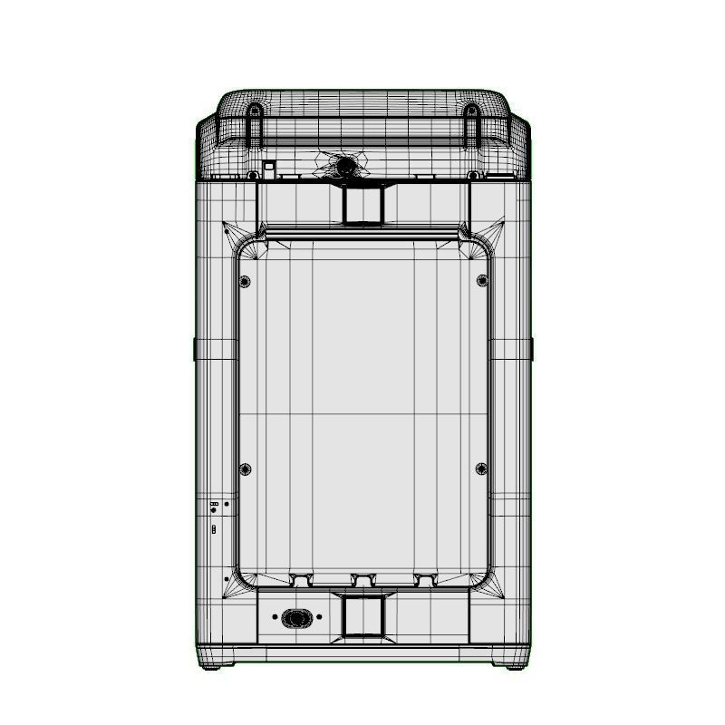 WASHING MACHINE TOP LOADING  6 2KG SW DEEP CLEAN WINE 3D model_10