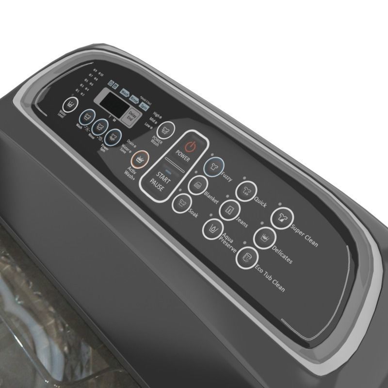 WASHING MACHINE TOP LOADING 11KG 3D model_2