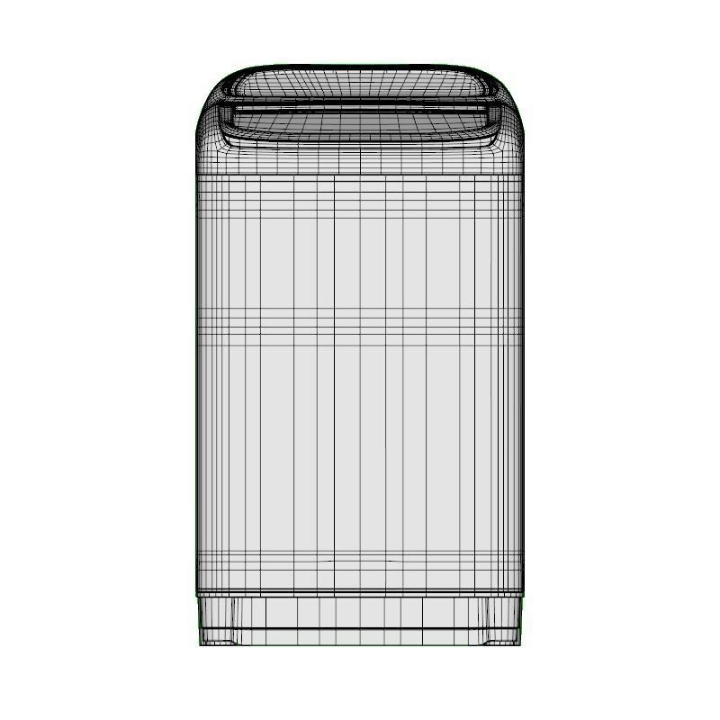 WASHING MACHINE TOP LOADING 11KG 3D model_11